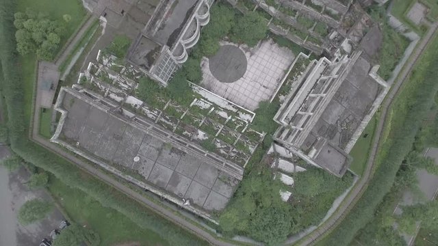 Wenchuan earthquake memorial aerial view