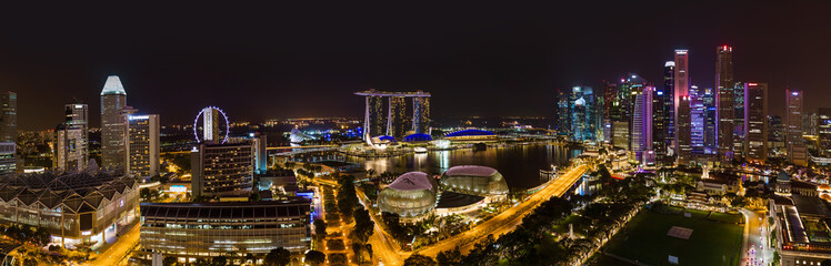 Singapore city skyline