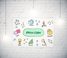 Brain storm concept