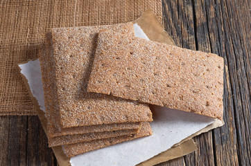Stack rye crispbread