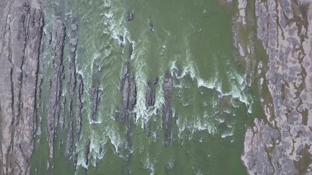 Yellow River drone shot China