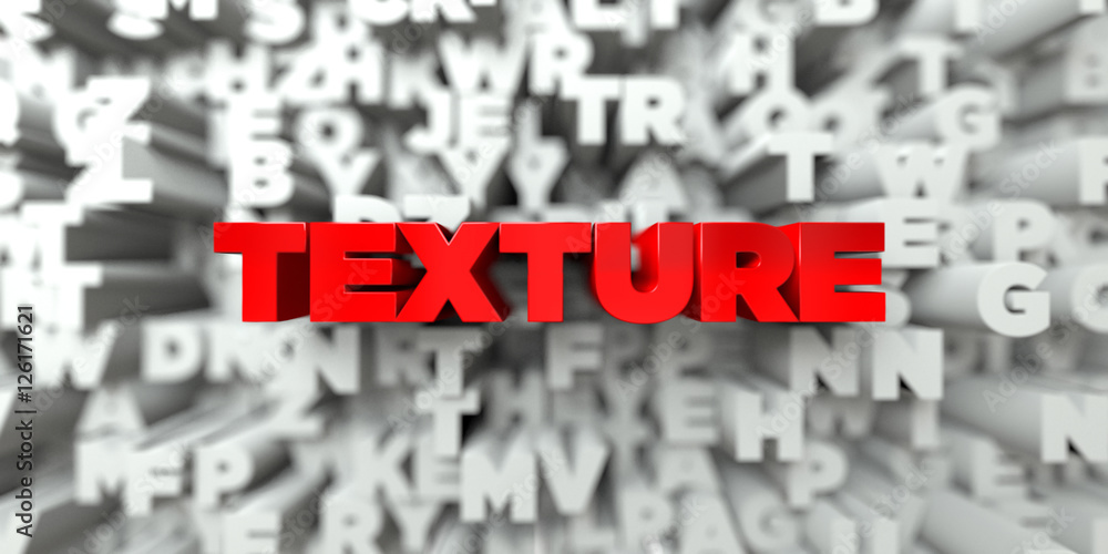 Fototapete texture - red text on typography background - 3d rendered royalty free stock image. this image can b