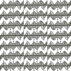 boho background icon. Bohemic ornament indian and decoration theme. Black and white design. Vector illustration