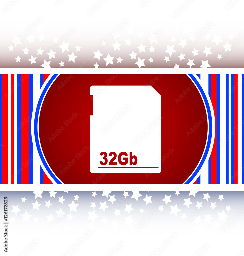 Poster flash memory card web button icon