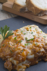 Lasagna with beef