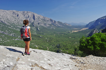 Naklejka premium Trekking in Sardinia