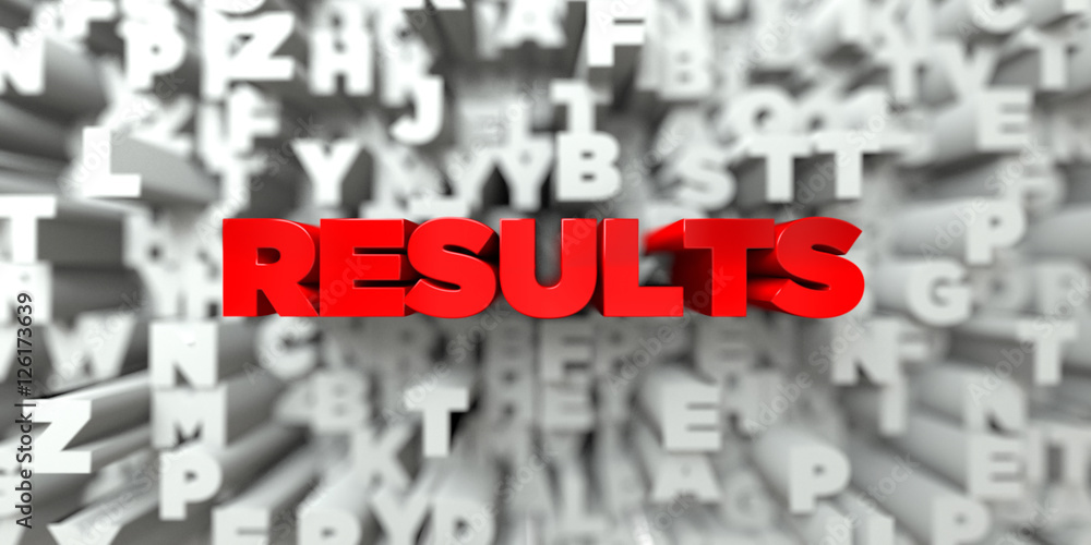Fototapete results - red text on typography background - 3d rendered royalty free stock image. this image can b