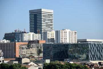 Fototapeta na wymiar View of the city of Rio de Janeiro, in the neighborhood of New Town, central region