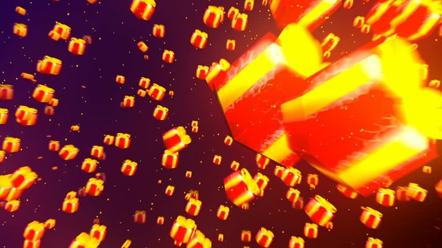 HD Loopable Background with nice falling cakes