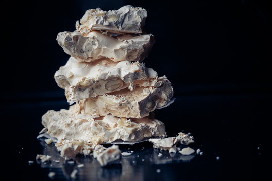 Mandorlato, almond nougat from the Veneto, Italy