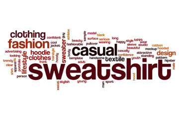 Sweatshirt word cloud
