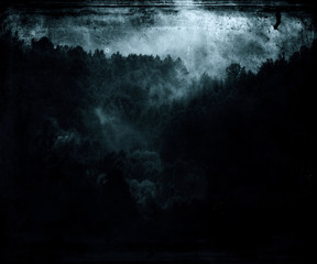 Forest Wallpaper, Dark Blue Beautiful Abstract Grunge Background