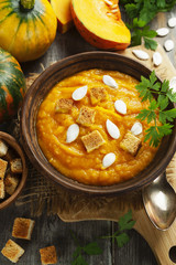 Pumpkin cream soup