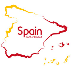 Map of Spain - obrazy, fototapety, plakaty