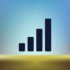 Graph vector icon