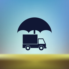 Cargo insurance icon