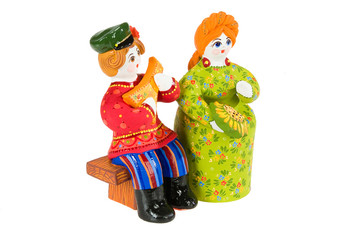 Old Russian Traditional Folk Dolls