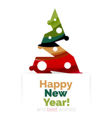 Christmas and New Year promotion banner design