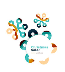 Geometric Christmas sale or promotion ad banner