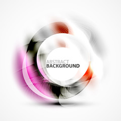 Shiny blurred cicrle template