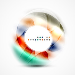 Modern shiny blurred swirl template