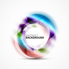 Modern shiny blurred swirl template