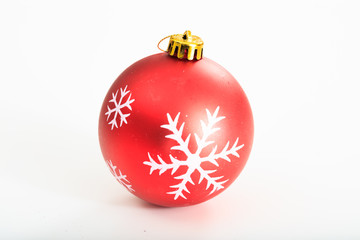 Christmas ball on white background