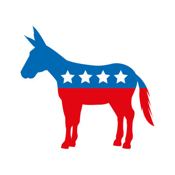 democrat party isolated icon vector illustration design