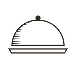 tray server isolated icon vector illustration design