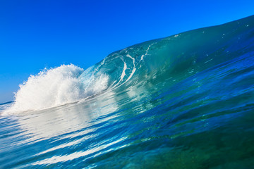 Beautiful Ocean Background Huge Shorebreak Wave for Surfing Big