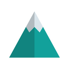 mountain ice isolated icon vector illustration design