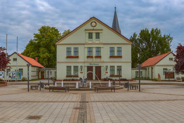 Rathaus Arendsee / Rathaus in Arendsee (Sachsen-Anhalt), aufgenommen am 21. Juni 2016.