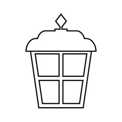 lantern classic park isolated icon vector illustration design