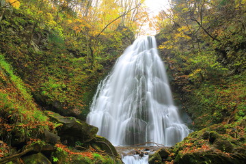 Obraz premium 秋田県 紅葉の十丈の滝