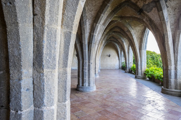 Obraz premium The Cloister of Villa Cimbrone in Ravello Italy
