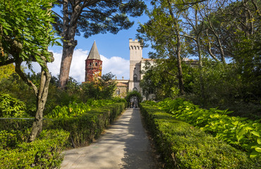 Fototapeta na wymiar Villa Cimbrone Gardens in Ravello Italy