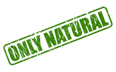 ONLY NATURAL green stamp text