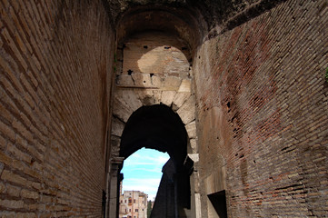 rome italy colosseum entrance way