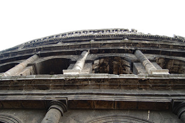 rome italy colosseum looking up from outside