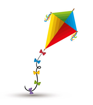 recommend clip art: kite toy isolated icon vector illustration design