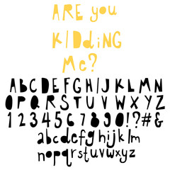 fun  doodle font collection,hand drawn alphabet set