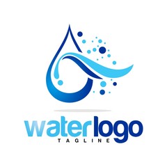 Fototapeta premium water vector logo