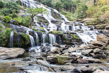 Fototapeta na wymiar Mae Ya waterfall, Doi Inthanon national park, Chiang Mai Thailand