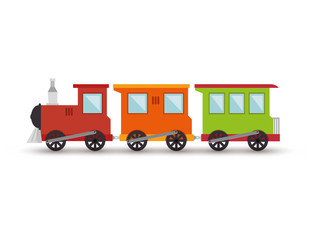 train toy isolated icon vector illustration design
