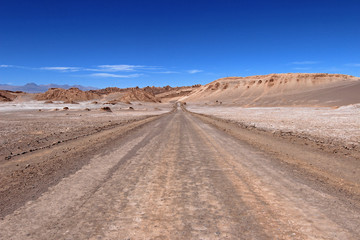 Fototapeta na wymiar Valle de la Luna, Valley of the Moon, west of San Pedro, Atacama desert of Chile