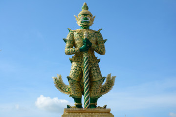 Fototapeta na wymiar Giant buddha in Thailand. 