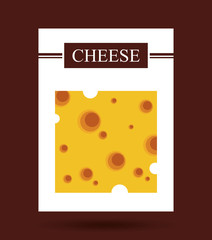 delicious cheese menu icon vector illustration design