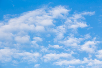 blue sky and white cloud texture and background