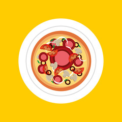 fast food menu icon vector illustration design