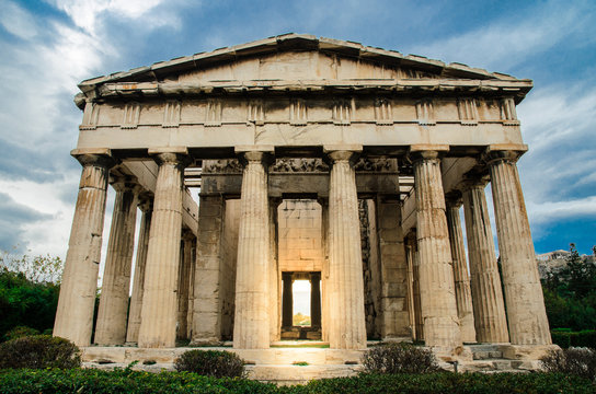 Hephaestus Temple in agora ruin,Athens,Greece